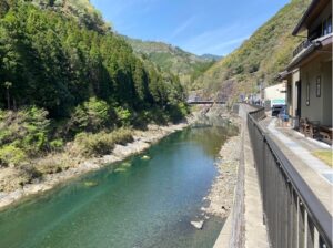 諸塚村役場近く-耳川